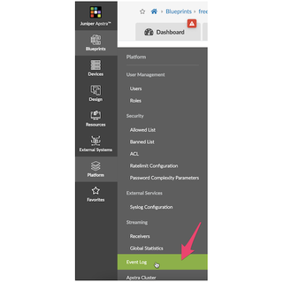 Creating Audit Trails with the Apstra Event Log