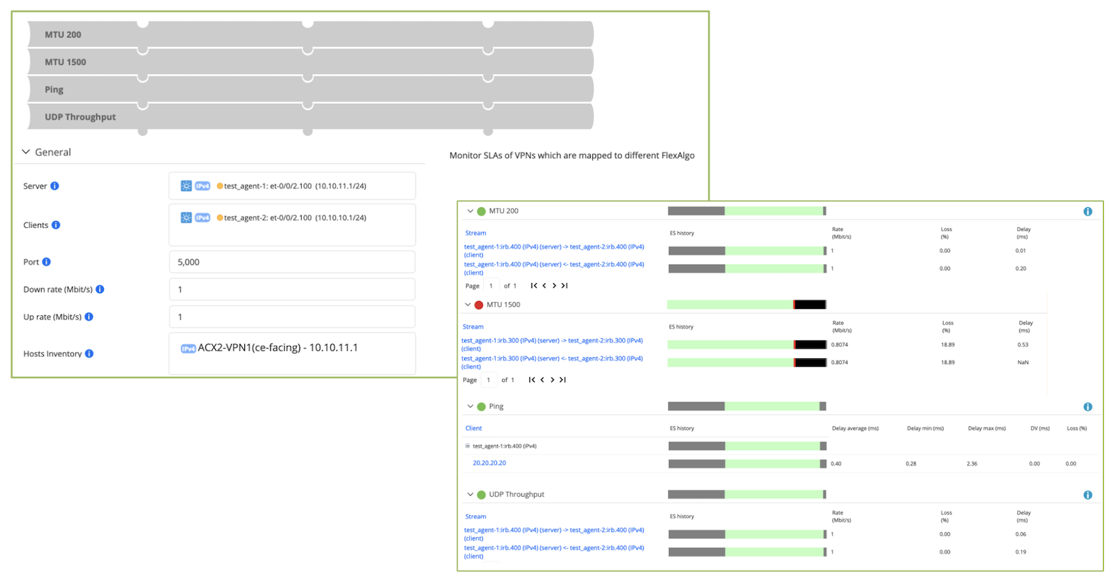 Figure 4. Test procedures are automated and cascaded on Control Center GUI.