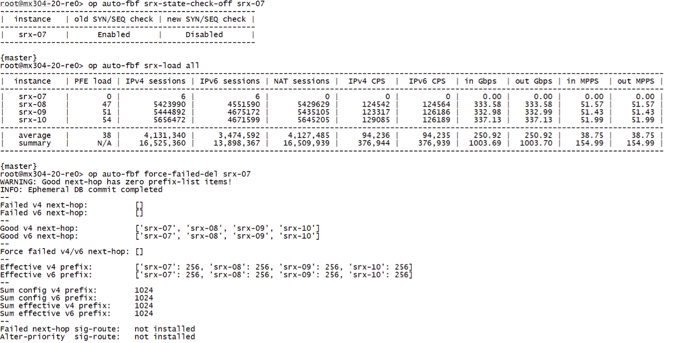 Steps for reverting traffic to previously offlined instance