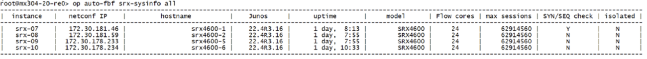 SYN/SEQ check column in sysinfo tool