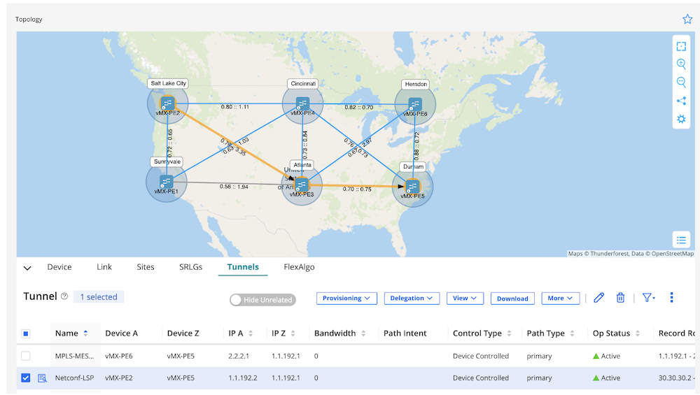 - Netconf-LSP Successfully Created