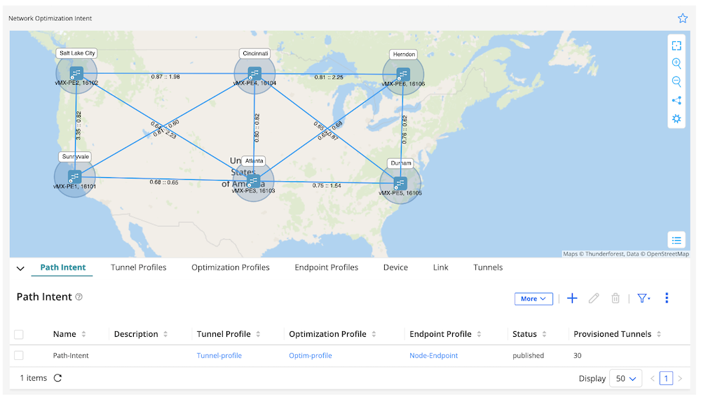 RD Final Result Network Optimization Intent