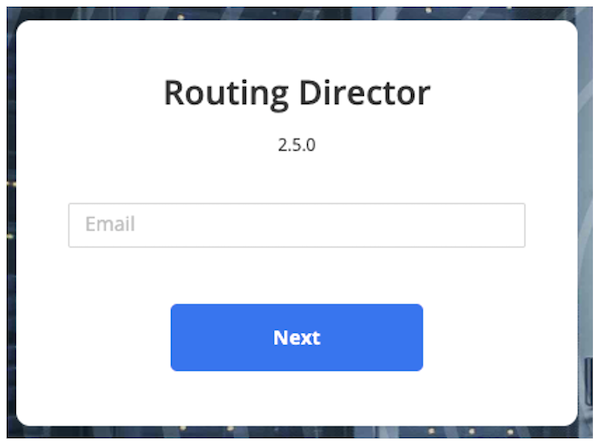 Routing Director 2.5 Version