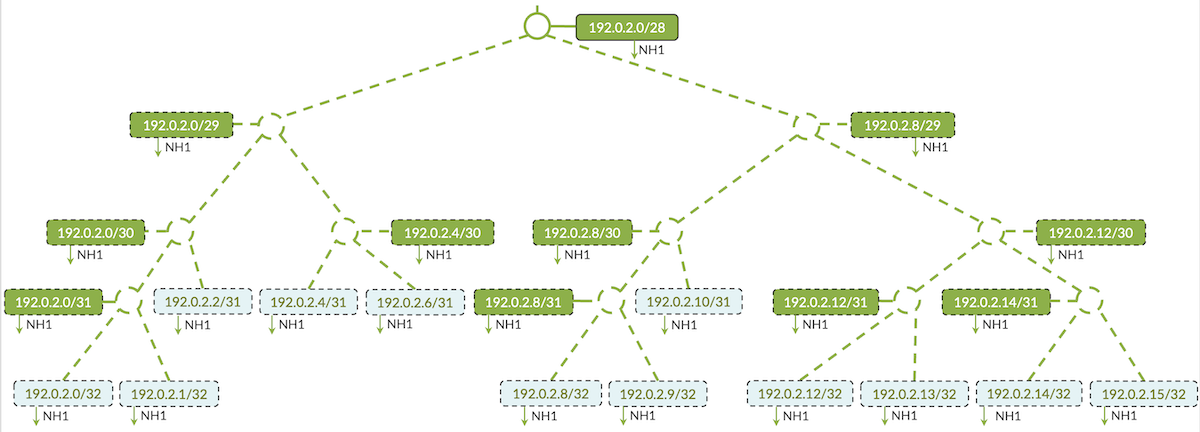 Radix Tree with Ideal Compression