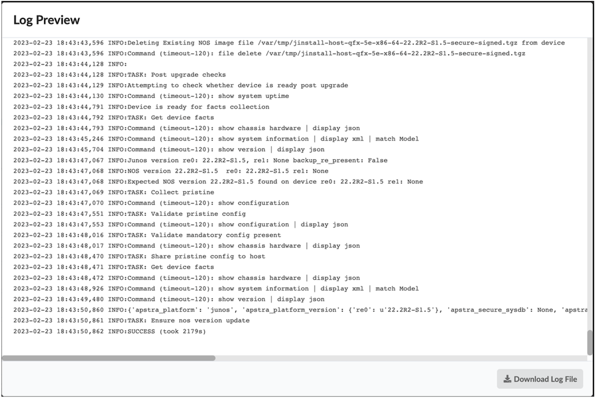 Log Preview
